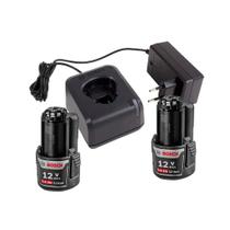 Kit Carregador GAL12V20 com 2 Bat. 12V 2Ah GBA12V Bosch