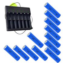 Kit Carregador Inteligente Bateria 18650 14500 E 12 Bateria De Alta Qualidade Linha Premium