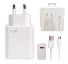 Kit Carregador lacrado 3.0 Turbo 33w Tipo C Compativel com Xiaomi Redmi K30S - acessoriosmaga