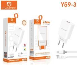 Kit Carregador lacrado Hmastonn Turbo 30w Tipo c compativel com samsung Galaxy Z Flip 5G