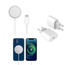 Kit Carregador Magnético Magsafe Indução Para iPhone 13 14 15 16 Pro Max - Single