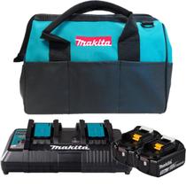 Kit Carregador Makita DC18RD 220V + 2 Baterias 3.0Ah