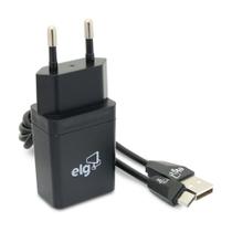 Kit Carregador Micro Usb Cabo ELG Bivolt Kt510wc