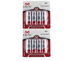 Kit Carregador Mox + 8 Pilhas Recarregáveis Mox Aa 2600 Mah