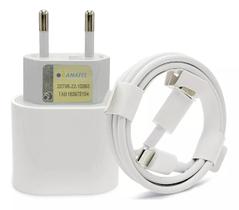 Kit Carregador Para Celular Ios Cabo Lightning 1m Fonte Tipoc 25w Turbo LE357