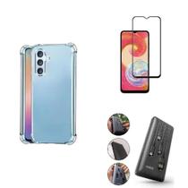 Kit Carregador Portátil BlueStar 10.000mAH Samsung Galaxy A54 5G + Capa + Película De Vidro 3D