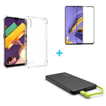 Kit Carregador Portátil LG K22 + Capa + Película De Vidro 3D