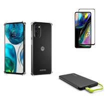 Kit Carregador Portátil Motorola Moto G52 + Capa + Película De Vidro 3D Kit Carregador Portátil Motorola Moto G52 + Capa + Película De Vidro 3D