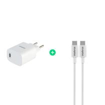 Kit Carregador Power com Cabo USB-C 1,2m em PVC