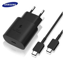 Kit Carregador Samsung Celular Original Turbo Super Rápido Samsung 25w Com Cabo USB