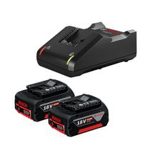 Kit Carregador Starter Bivolt com 2 Bat Li-ion 18v 4ah Bosch