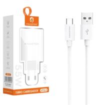 Kit Carregador Super Turbo Compatível com Realme C75 C67 C65 C55 C53 _Cabo e Fonte