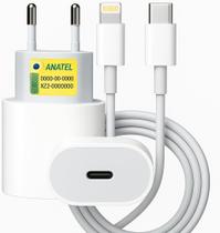 Kit Carregador Super Turbo Entrada Tipo C + Cabo Compatível Iphone cabo de 2 metros