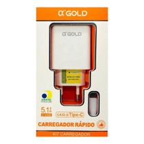Kit Carregador Tipo C Gold 5.1 - 3 USB
