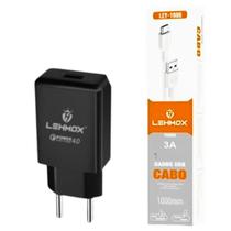 Kit Carregador TURBO 2 Metros compatível com INFINIX SMART 6 / Cabo Micro USB V8 e Fonte