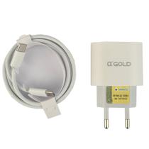 Kit Carregador Turbo 30w 6.1 A Tipo-C CA37-3 Tipo-C A'Gold