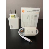 kit carregador turbo 33w fonte mais cabo
