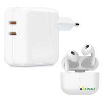 Kit Carregador Turbo 35W + Fone Bluetooth Sem Fio + Cabo Tipo-C para Smartphone Kit Carregador Turbo 35W + Fone Bluetooth Sem Fio + Cabo Tipo-C para Smartphone