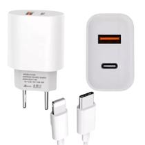 Kit Carregador Turbo 9.1 40W Entrada USB TipoC+Cabo Incluso