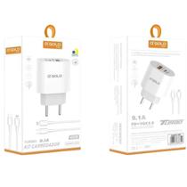 Kit Carregador Turbo 9.1 40W Entrada USB TipoC+Cabo Incluso Kit Carregador Turbo 9.1 40W Entrada USB TipoC+Cabo Incluso