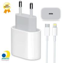 Kit Carregador Turbo, Cabo Usb-C-Lightning + Fonte Carregador 20W Ultra Rapido iPhon 11 12 13 14