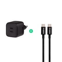 Kit Carregador Turbo com Cabo USB-C 1,5M em Nylon Kit Carregador Turbo com Cabo USB-C 1,5M em Nylon