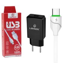 Kit Carregador Turbo compatível com Samsung A30s / Cabo USB C e Fonte