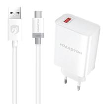 Kit Carregador Turbo Compatível com Samsung Galaxy M21S M15 M14 M13 M12 _ Cabo E Fonte