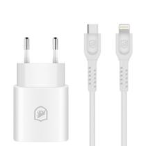 Kit Carregador Turbo Tipo c e Cabo dual Shock compatível com entradas Tipo c / Lightning - Gshield