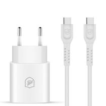 Kit Carregador Turbo Tipo c e Cabo dual shock compatível com entradas Tipo c / Tipo c - Gshield