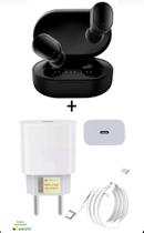 Kit Carregador Turbo Tipo-C + Fone de Ouvido compatível Samsung Galaxy M54,A14,A34,A54,S20,S21