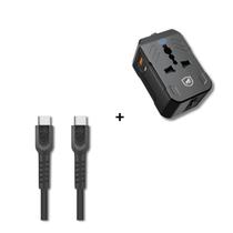 Kit Carregador Universal Turbo Power Delivery Cabo Dual Shock Tipo C Type C 1.2m Gshield Kit Carregador Universal Turbo Power Delivery Cabo Dual Shock Tipo C Type C 1.2m Gshield