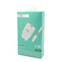 Kit Carregador Usb FAM Lightning 2.4a 1.2mt