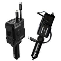 Kit Carregador Veicular 66w Usb Turbo Carro Plug Acendedor Kit Carregador Veicular 66w Usb Turbo Carro Plug Acendedor