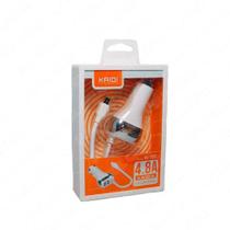 Kit Carregador Veicular Micro USB Carga Rápida KD-132S KAIDI