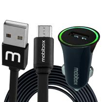Kit Carregador Veicular Saída Usb + Cabo Tipo C 2 metros - Ultra rápido - Original - Garantia 1 ano