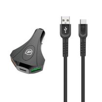 Kit Carregador Veicular Tank+Cabo Dual Shock Tipoc - Gshield