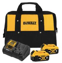Kit Carregamento DEWALT 20v Dcb115 + 2 Baterias 5ah + Bolsa Kit Carregamento DEWALT 20v Dcb115 + 2 Baterias 5ah + Bolsa