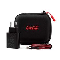 Kit Carregamento GaN 30W Cabo USB-C P/ USB-C Coca-Cola Preto - Iwill