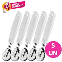 Kit Carretilha Cortador Em Aço Inox Corta E Fecha Massas Pasteis Pizza Massa Folhada