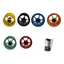 Kit Carretilha De Pipa 15cm + Linha 100j Branca