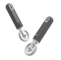 Kit Carretilhas para fechar e cortar massas pastel tortei ravioli - 4 unidades