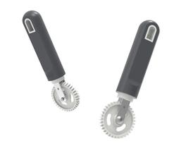 Kit Carretilhas para fechar massas salgados pastel ravioli tortei 15cm - 4 unidades