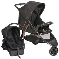 Kit Carrinho Bebê Galzerano Cross com Bebê Conforto e base