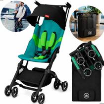 Kit Carrinho Bebê Gb Pockit All Terrain Laguna Blue Com Bolsa de Transporte Kit Carrinho Bebê Gb Pockit All Terrain Laguna Blue Com Bolsa de Transporte