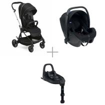Kit Carrinho de Bebê Chicco Compacto One4ever Lounge + Bebê Conforto Kory +Base para Bebê Conforto Full 360 I-size 40871099100001K Kit Carrinho de Bebê Chicco Compacto One4ever Lounge + Bebê Conforto Kory +Base para Bebê Conforto Full 360 I-size 40871099100001K