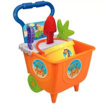 Kit Carrinho de Praia Infantil Areia Clube Parquinho Escola - Tilin - Tilin