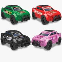 Kit Carrinho Pick Up Force Policia + Lady + Selva + Bombeiro Camionete Carro Menino Menina