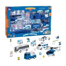 Kit Carrinho Polícia CKT471PL 27 peças Fenix Kit Carrinho Polícia CKT471PL 27 peças Fenix