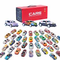Kit Carrinhos Brinquedo Infantil 48 Peças Maleta Vira Pista Kit Carrinhos Brinquedo Infantil 48 Peças Maleta Vira Pista
